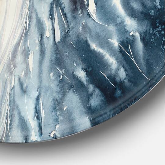 Designart - Close-Up of A Beautiful Horses Eye II - Farmhouse Metal Circle Wall Art